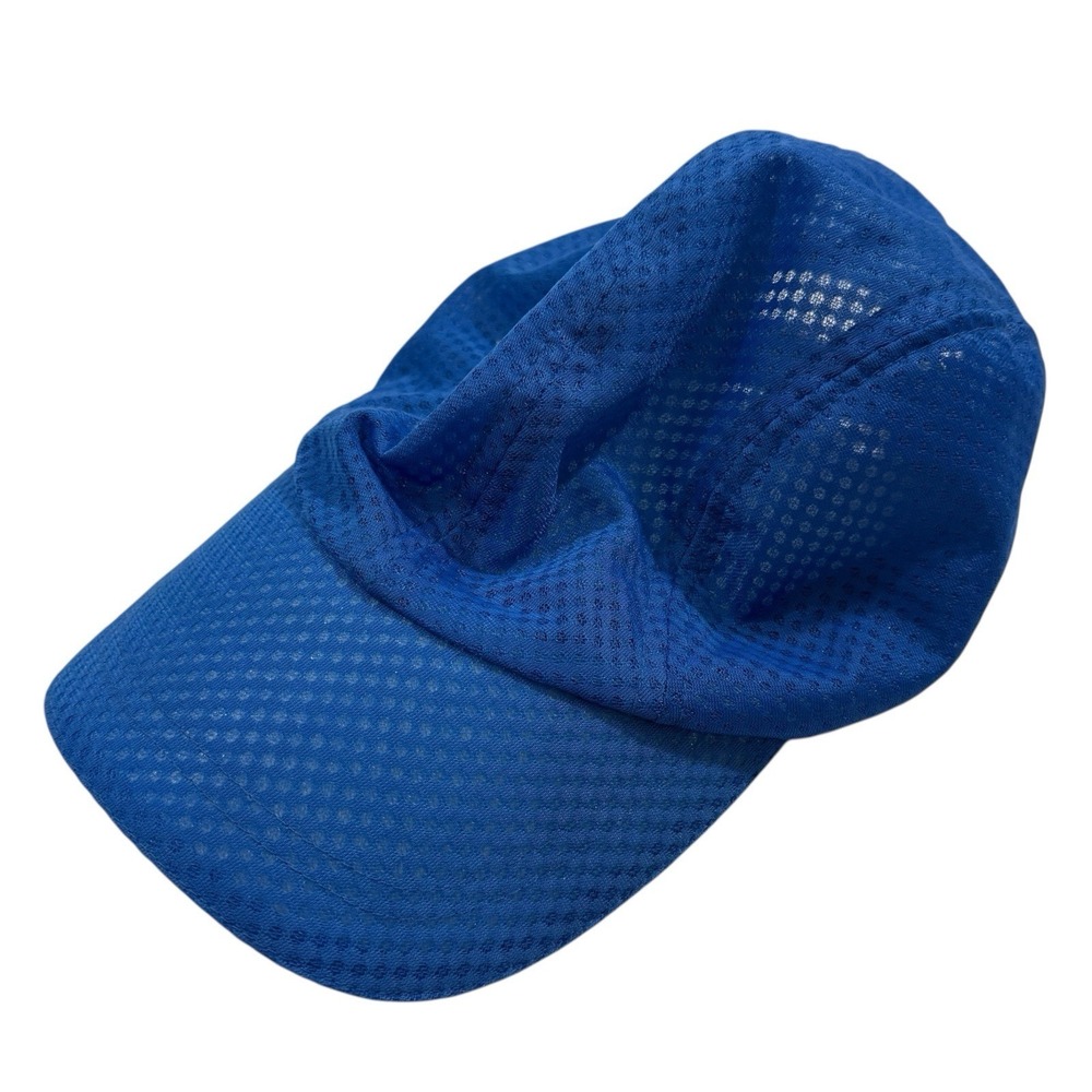 TrailHeads Blue Strap Back Mesh Hat Cap Running Lightweight Breathable Adjustabl